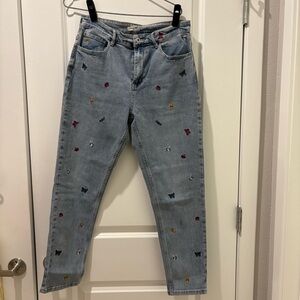 Zack & Zoey Light Blue Embroidered Jeans